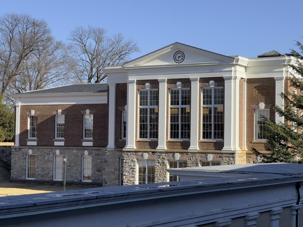 Cocke Hall as seen from Old Cabell